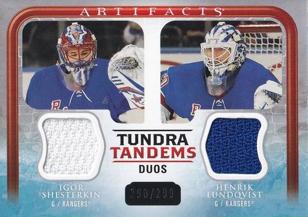 jersey karta SHESTERKIN/LUNDQVIST 23-24 Artifacts Tundra Tandems Jersey /299